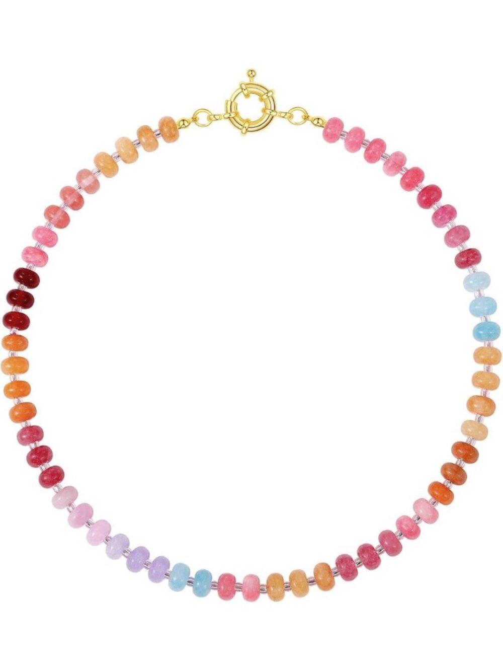 Stunning Beaded Gemstone Necklace for Women - Unique Boho Jewelry Accessory